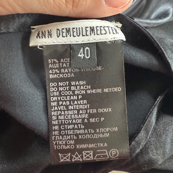 Ann Demeulemeester Cowl Neck Midi Length Dress 40 - Picture 2 of 7